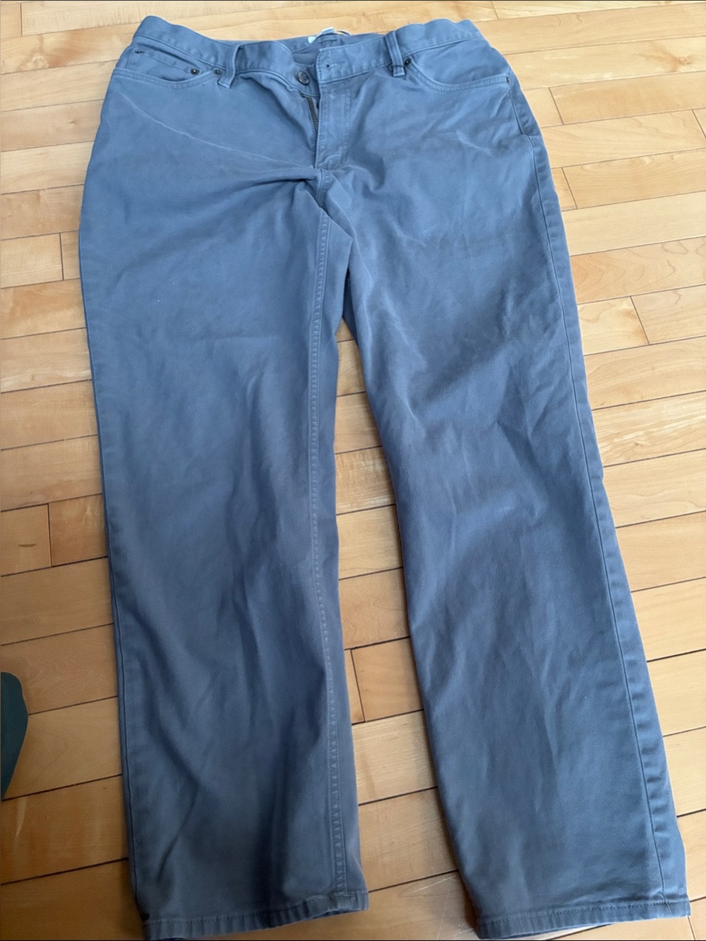 Banana Republic Straight Fit Chinos in Light Gray